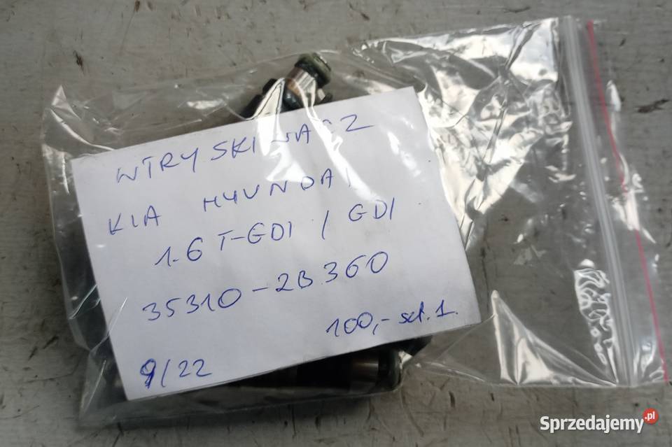 Sprawdzony Wtryskiwacz Hyundai Kia 16 TGDI