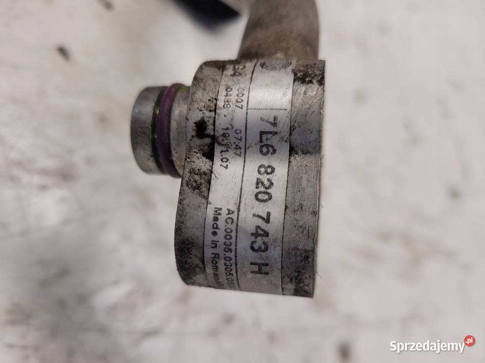 WĄŻ PRZEWÓD KLIMATYZACJI AUDI Q7 LIFT 7L6820743H Części samochodowe