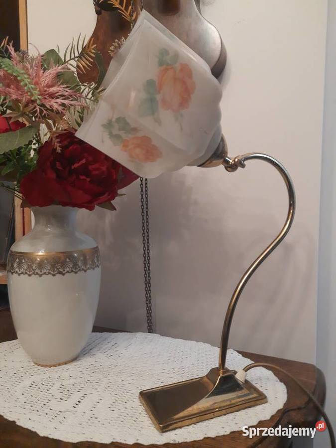 lampka w stylu art deco w róże Mielnica Duża sprzedam