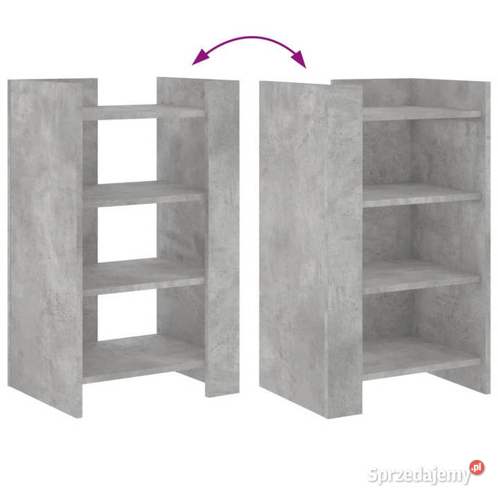 Szafka szarość betonu 45x35x75 materiał mazowieckie