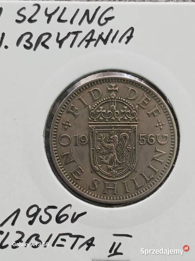 1 Szyling W Brytania 1956 r Elżbieta II Konin