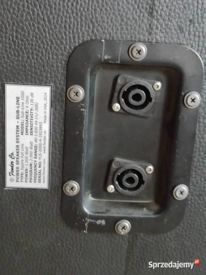 Subwoofer estradowy 10002000 Wat 4Ohm 2 na Gdańsk