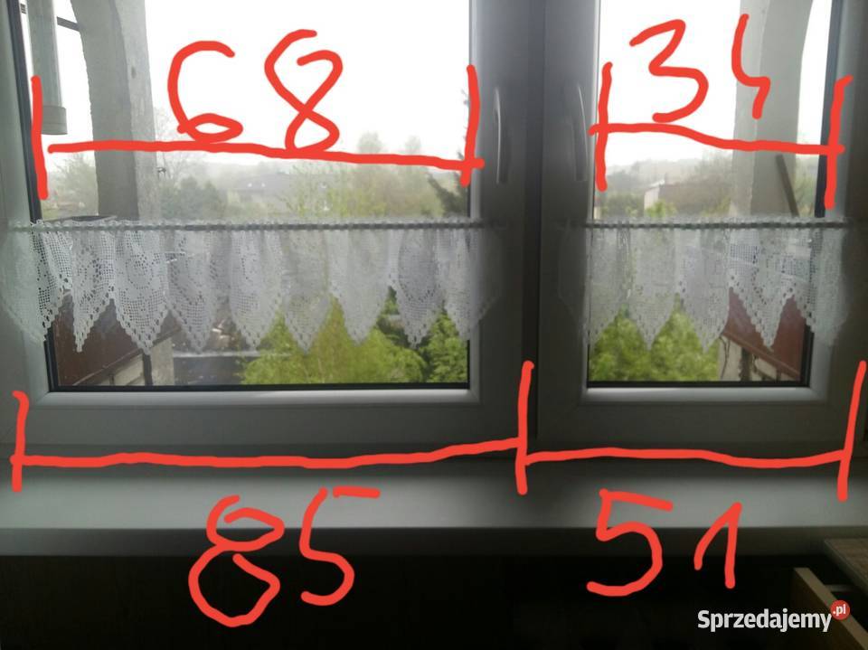 Zazdroski szydełkowe biały Firany Czeladź