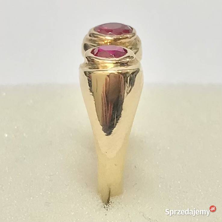 Złoty pierścionek 585 14K Toi et Moi Ty i Ja z złoto Warszawa