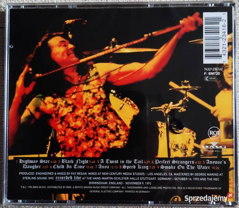 Super Koncertowy Album CD Deep Purple Come Hell Katowice sprzedam