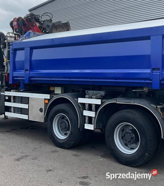Wywrotka 6x6 bordmatic z dzwigiem Volvo FM Warszawa