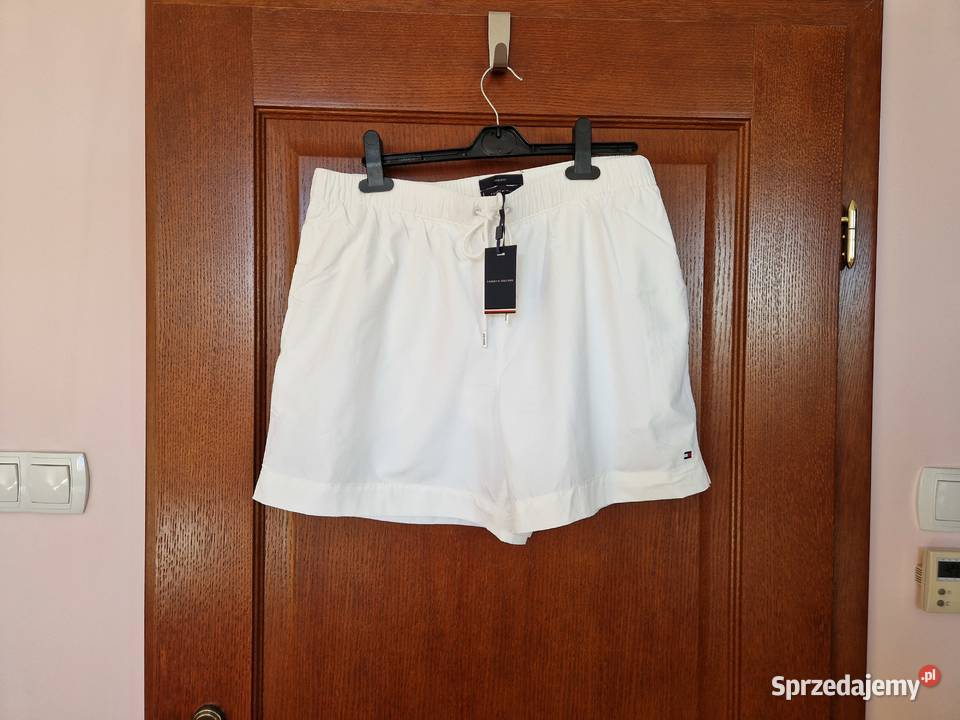 Nowe białe spodenki szorty kąpielowe męskie Bibice