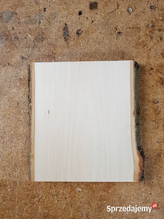 Deska lipowa z korą 20x175x25 rzeźba ikony Łódź