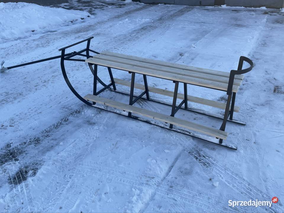 Duże masywne sanie sanki kuligowe na 34 osoby do podlaskie Dryga