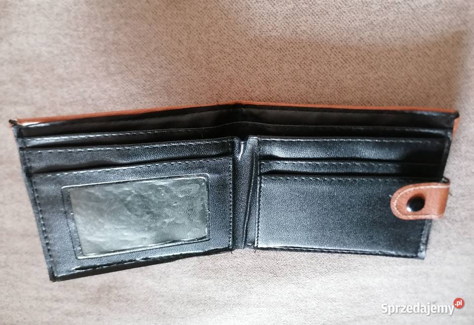 Portfel męski RONGDA imitacja skóry Kolor jasnej Łódź