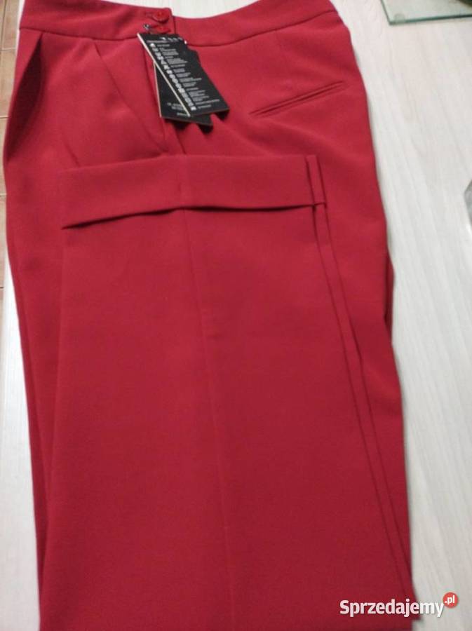 Spodnie na kant w kolorze czerwonym AGGI czerwony Spodnie