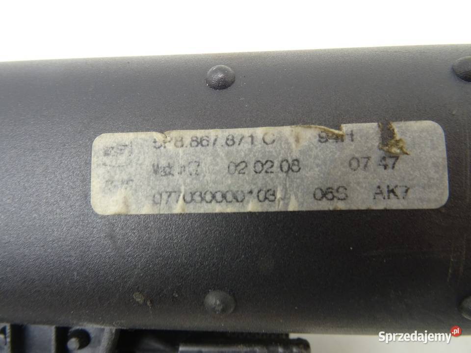 ROLETA SEAT ALTEA Hatchback 5P8867871C OSŁONA Rolety bagażnika