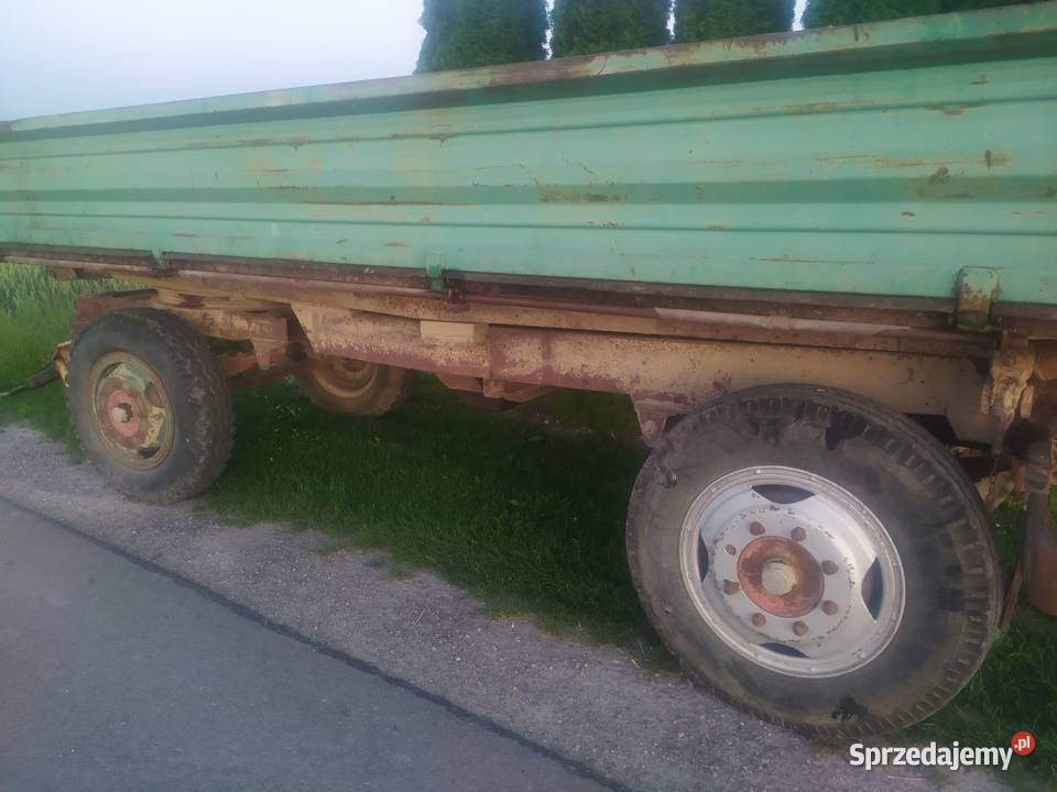 Przyczepa rolnicza wywrotka 3 strony nieuszkodzony lubelskie Pniówek