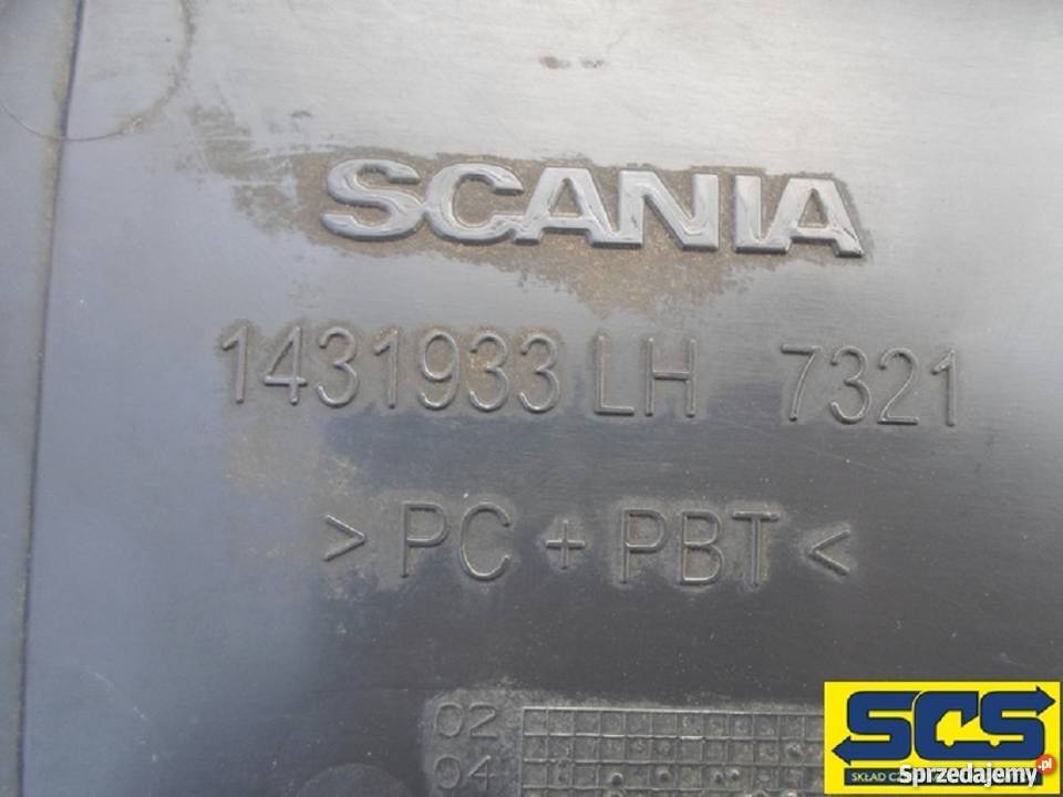 SCANIA R MASKOWNICA NAKŁADKA TRÓJKĄT BŁOTNIKA Części samochodowe Bieleń