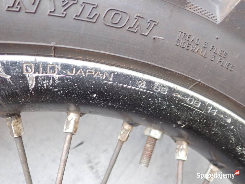 Dwa Koła DID Japan Przód 21 x160 Tył 19 215 Strzelce Krajeńskie sprzedam