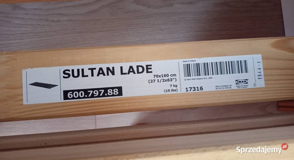 Łóżko Ikea Sniglar 70x160 barierka materac