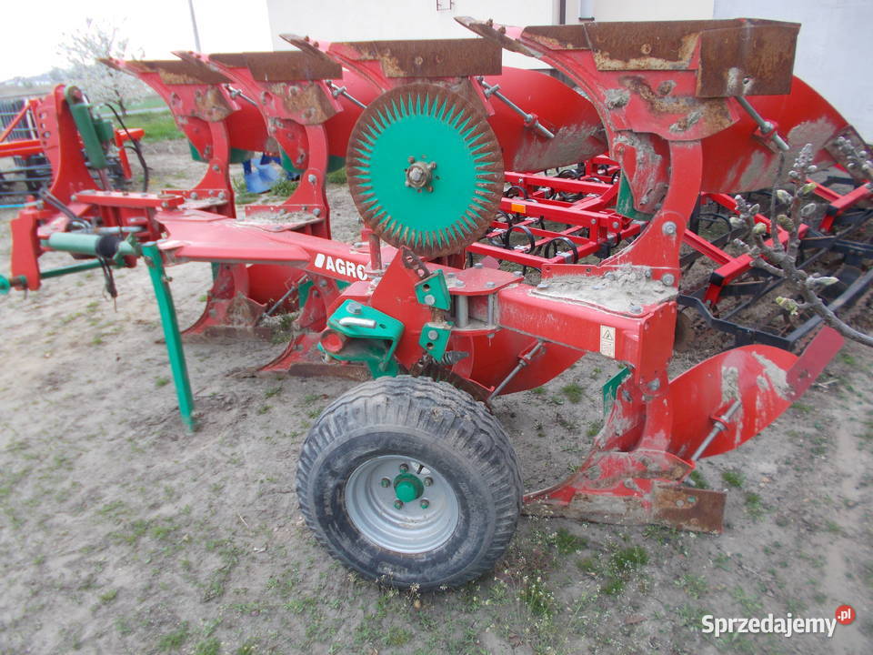 pług 4 skibowy AGRO MASZ 4 liniowanie odkładnie Brąchnowo