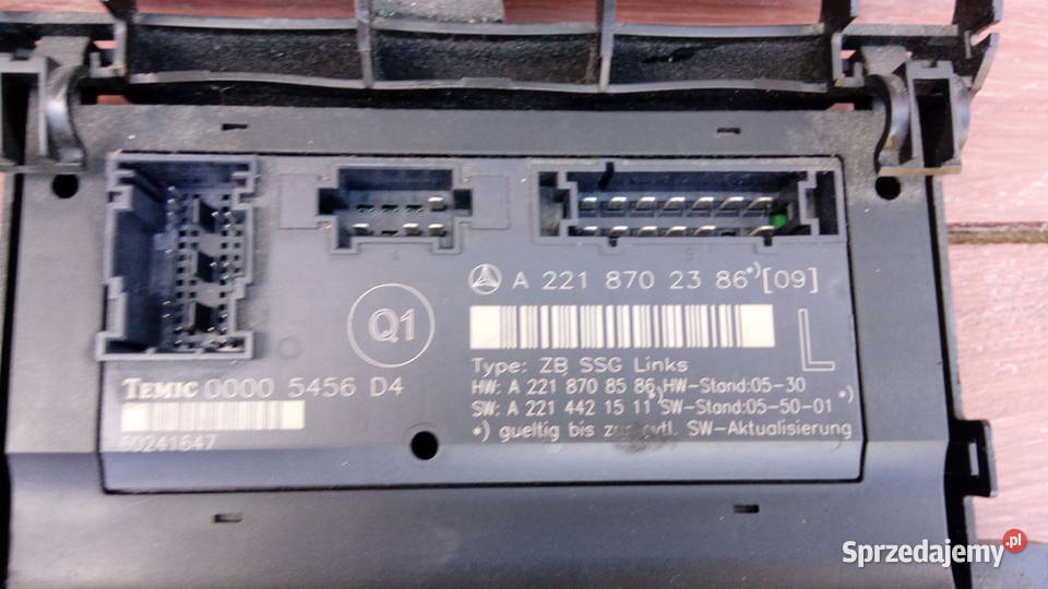 Moduł fotela 2218702386 Mercedes w 221 s klasa małopolskie Lisia Góra
