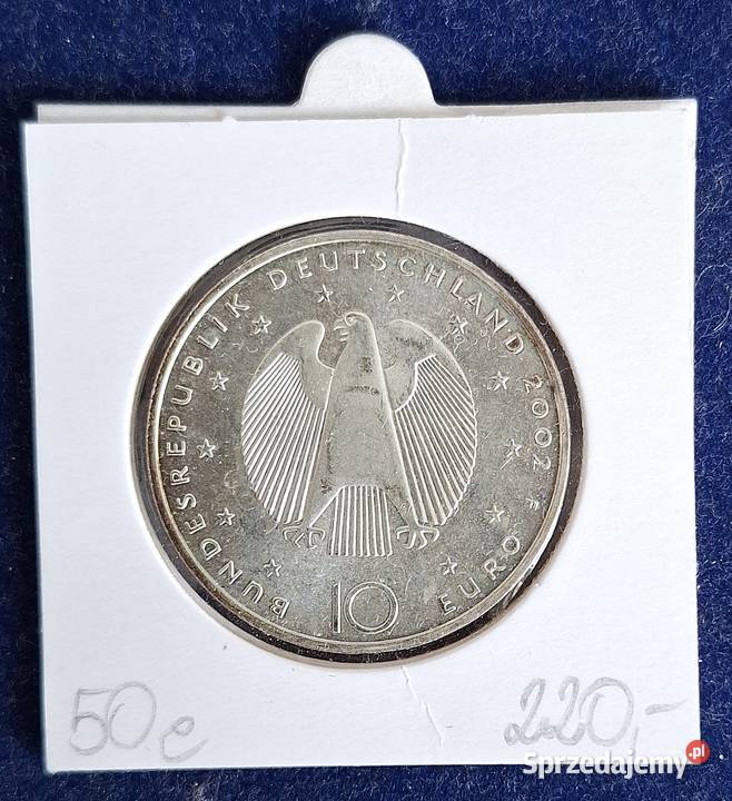 Srebrna moneta kolekcjonerska 10 euro Niemcy