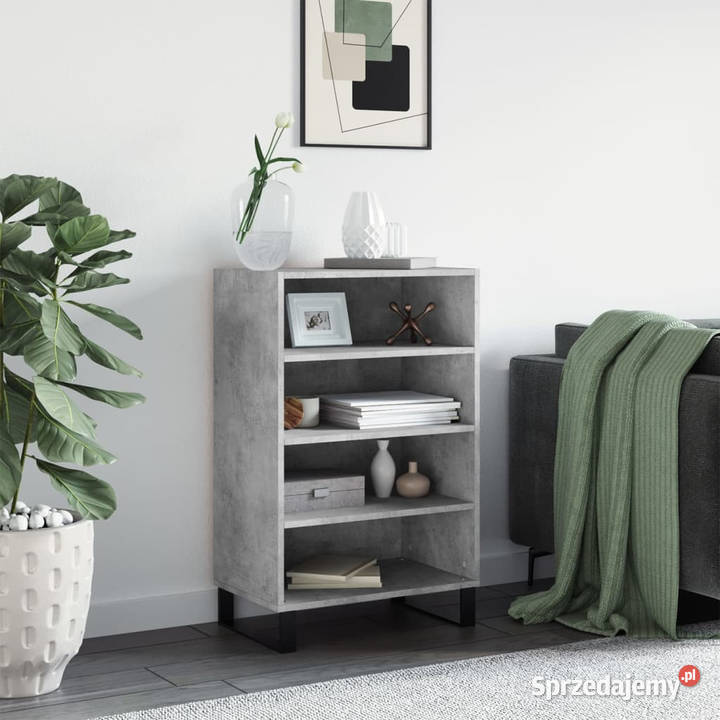 Szafka szarość betonu 57x35x90 materiał Warszawa