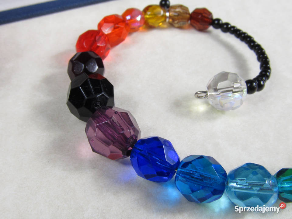 Kolczyki tęczowe czerwony niebieski czarny Katowice