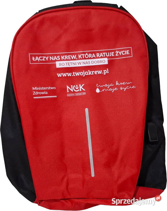 Plecak antykradzieżowy powerbank USB 13x28x38 Czeladź