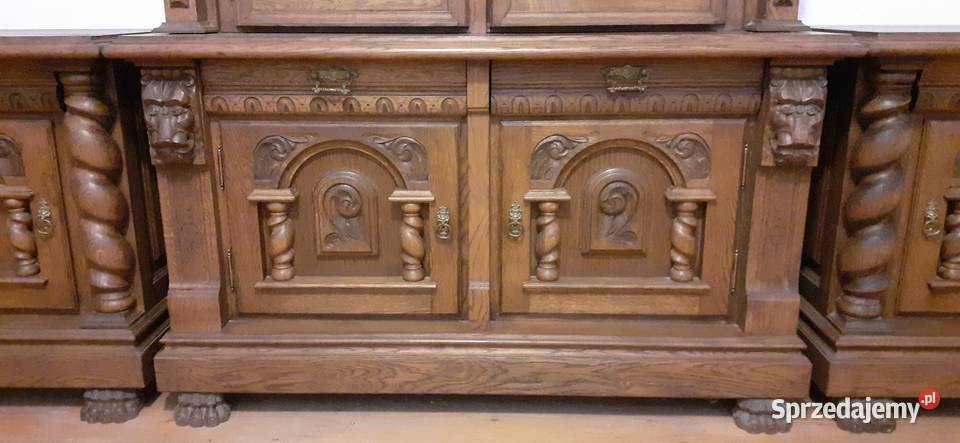 Dębowy kredens Gdański Warszawa