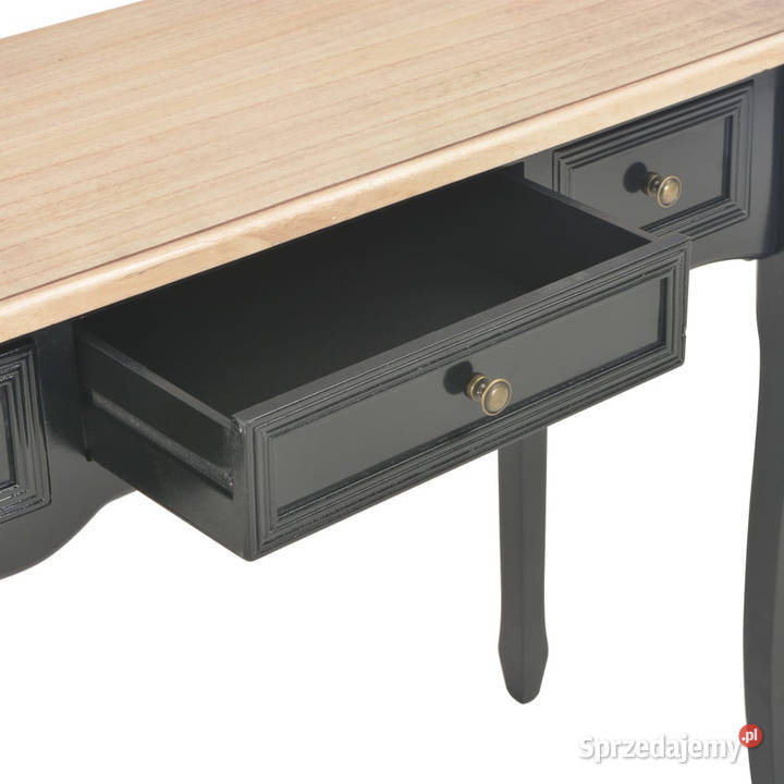 Stolik konsolowy z 3 szufladami czarny WM280046 Warszawa