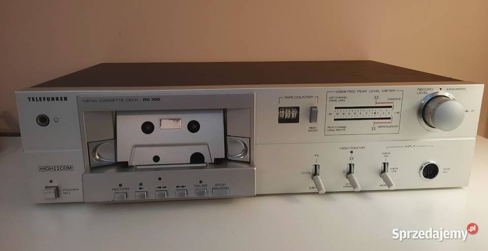 Telefunken RC 100cassette deckUSZKODZONY czytaj
