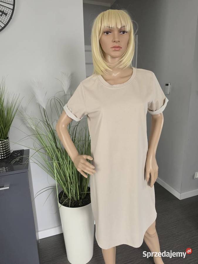 Letnia sukienka w kolorze beżowym JDY Nowogard
