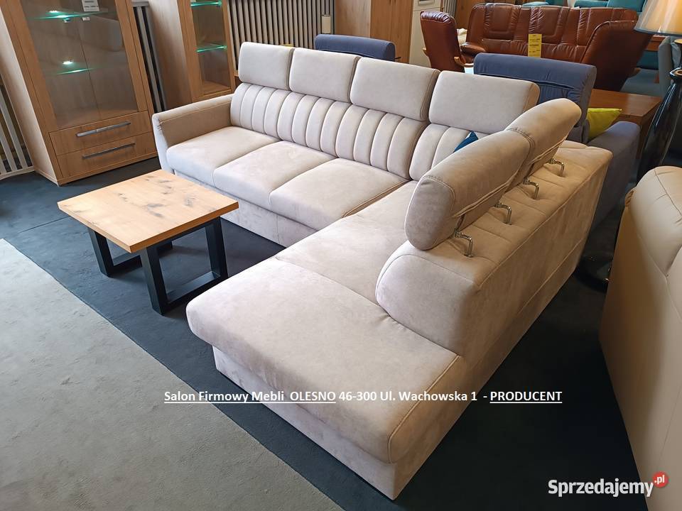 Narożnik CASTEL 190x275 Tkanina Zmywalna Do Olesno