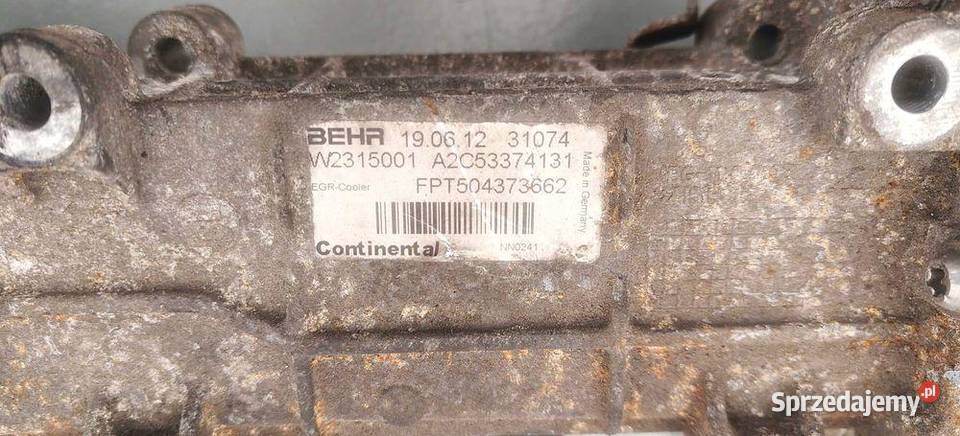 Chlodnica Spalin EGR Fiat Ducato 30 HDI Jumper osobowe Recyrkulacja spalin EGR