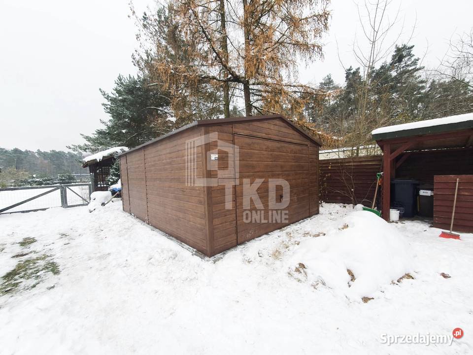 Garaż Blaszany 4x5 Brama drzwi orzech dwuspadowy samodzielny mazowieckie Radom