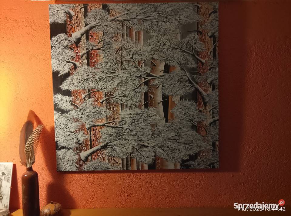 Sosnowy sen akryl 80 x 80 lubuskie Gniewoszyce