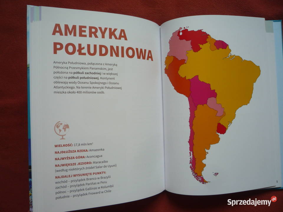 NOWA Encyklopedia kontynentów Kultura przyroda Książki dla dzieci Szczecin