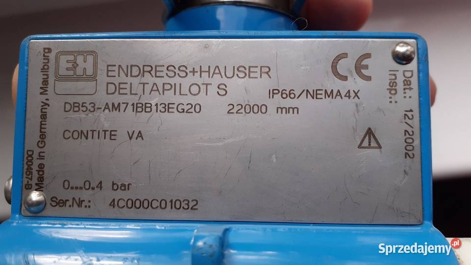 ENDRESSHAUSER DELTAPILOT S DB53AM71BB13EG20 Szczecinek