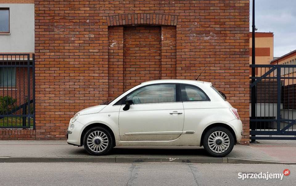 Fiat 500 Benzyna 12 Zadbany Biala Perla 1200cm3