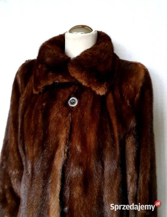 Futro z norek Norki grzbiety Brązowe futro Rozmiar 38(M) Katowice