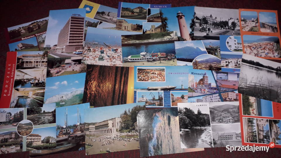 Pocztówki widokówki PRL 112 sztuk Pocztówki i karty telefoniczne Katowice