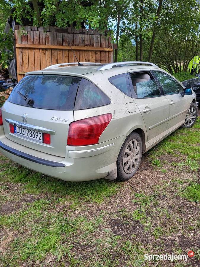 Peugeot 407 20 hdi 136 2007r manual 6 biegów dolnośląskie Zawonia