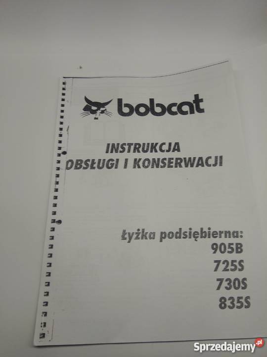 bobcat  instrukcja obsługi i konserwacji łyżki pdsiebirnej