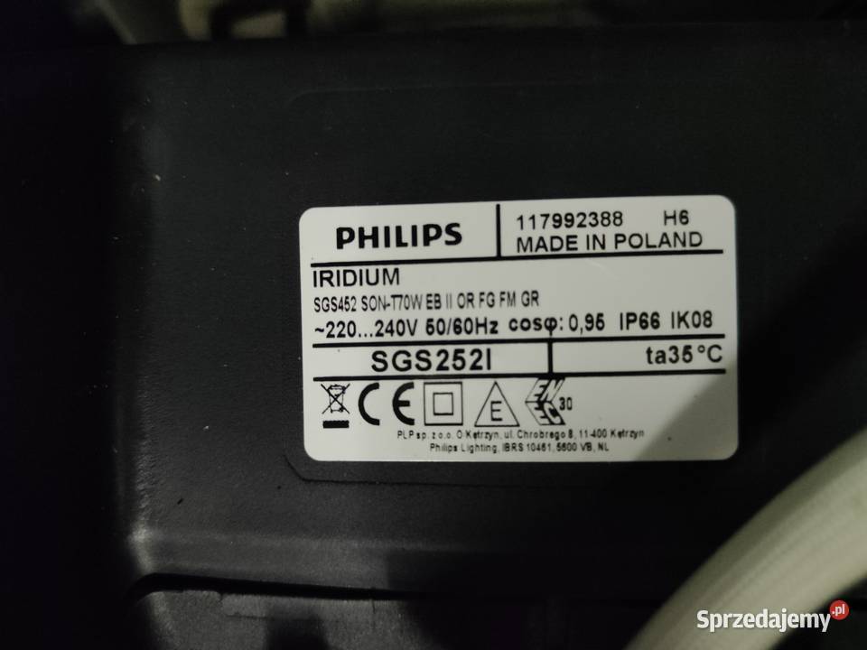 Oprawalampa uliczna Philips SGS252452 70W Ostrołęka sprzedam