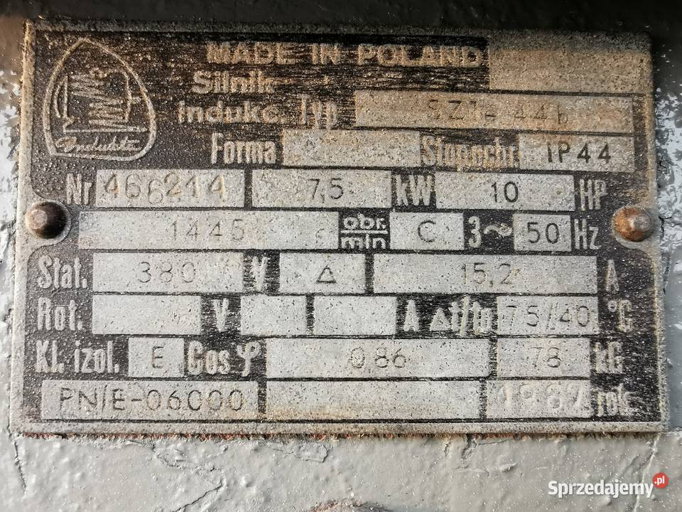 Silnik elektryczny 3 fazowy 380V 75 kW 1445 Ostrów Mazowiecka