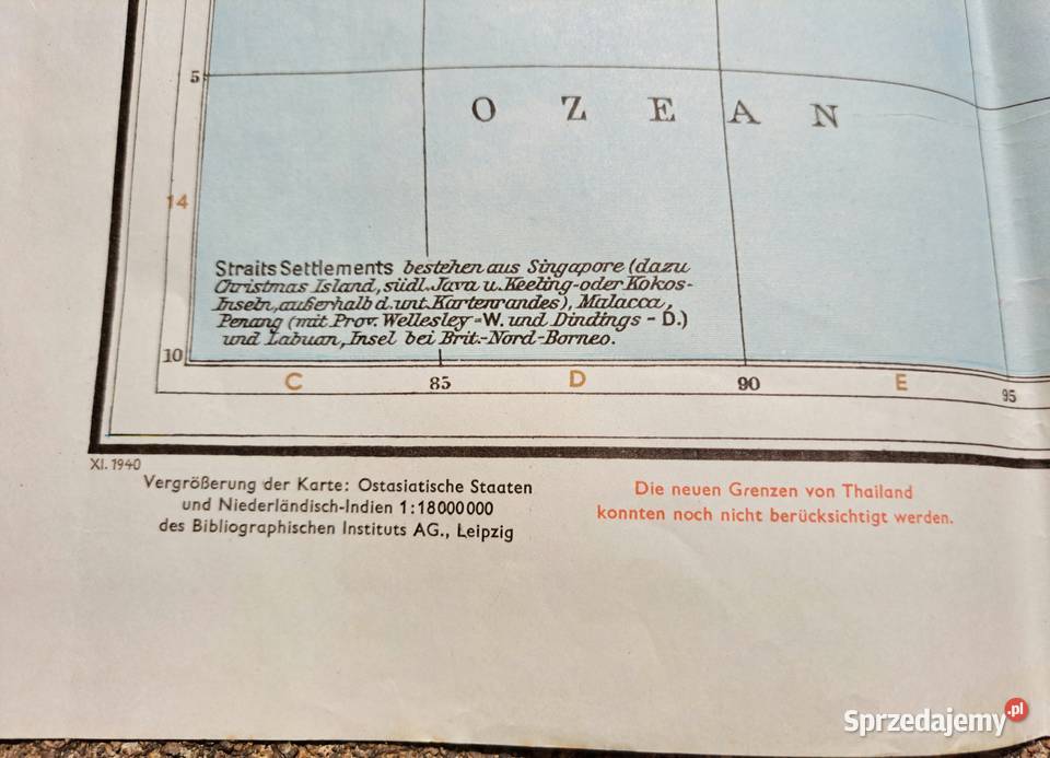 Niemiecka mapa wojskowa Region Azji Szklarska Poręba