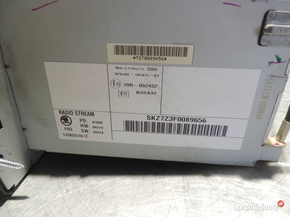 RADIO FABRYCZNE CD SKODA OCTAVIA 2 Wyposażenie wnętrza Nowy Sącz