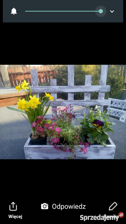 Donica drewnianaBalkon taras ogród Grodziec