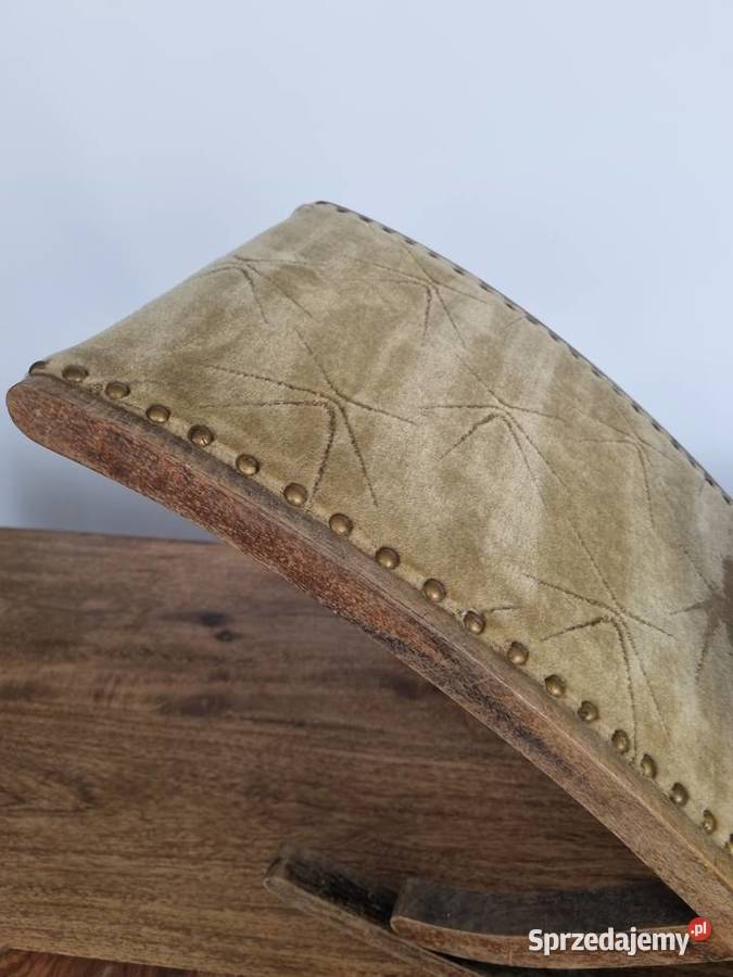 Podnóżek bujany okres międzywojenny lite drewno Meble Płock