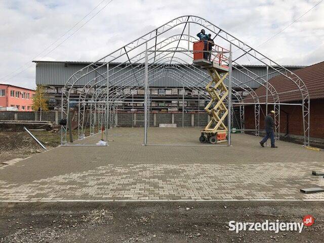Hala namiotowa z dwuspadowym dachem 122x244m PVC Wrocław