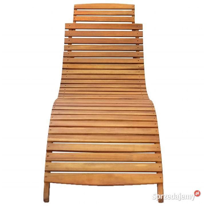 vidaXL Leżak lite drewno akacjowe