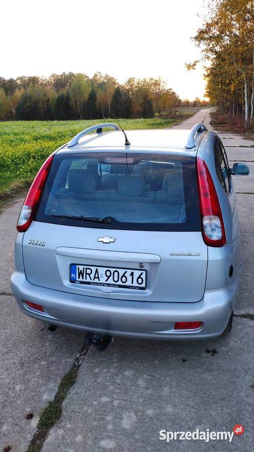 Chevrolet Rezzo 16 LPG nieuszkodzony Wacławów